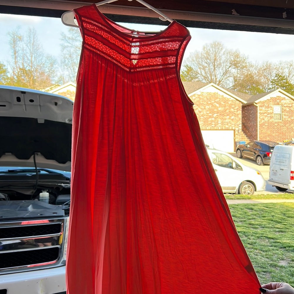 Salmon pink sundress